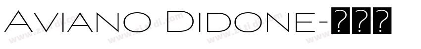 Aviano Didone字体转换